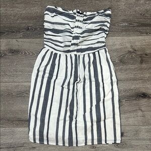 GAP Factory Striped Strapless Dress